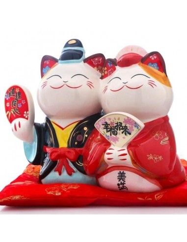 Tirelire Couple Maneki-Neko plus qu'un jeu 