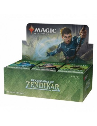 Wizards of the Coast - Magic the Gathering - Boîtes de Boosters - La renaissance de Zendikar (Français) de France