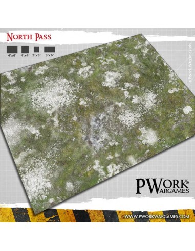 Tapis de jeu néoprène - North Pass - 90x90 cm une grave pollution 