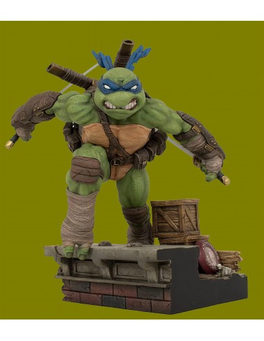 TMNT - Les Tortues Ninja - Statue de LEONARDO - 23 cm en linge