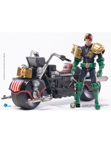 JUDGE DREDD - Série Exquisite Mini - Figurine de Judge Dredd & véhicule Lawmaster - 1/18ème vente chaude votre 