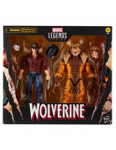 Marvel Legends - Série Wolverine - Pack de 2 figurines SABRETOOTH & LOGAN (Wolverine) En savoir plus