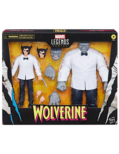 Marvel Legends - Série Wolverine - Pack de 2 figurines JOE FIXIT HULK & PATCH WOLVERINE les muscles