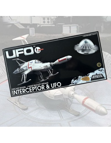 UFO (Gerry Anderson) - Coffret 2 Répliques INTERCEPTOR & UFO - Métal Die-Cast ***occasion*** pas cheres