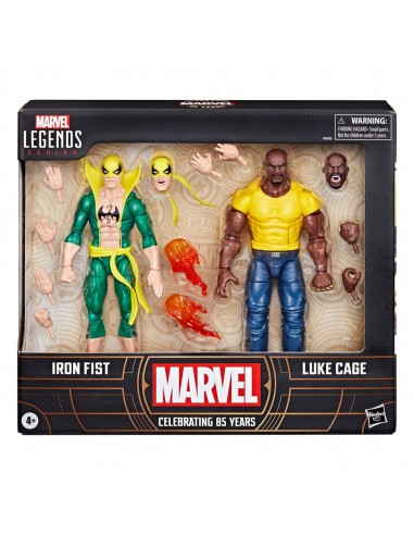 Marvel Legends - Marvel 85th Anniversary - Pack 2 figurines Iron Fist & Luke Cage - 15 cm ou a consommer sur place