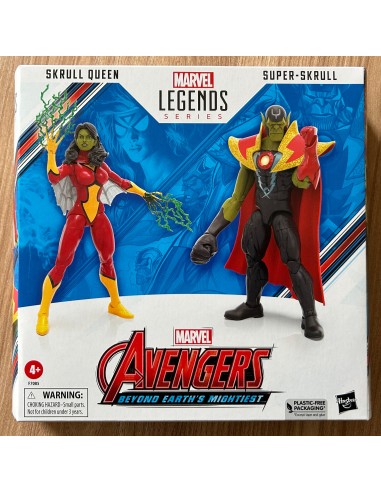 Marvel Legends - Série Avengers- Pack de 2 figurines SKRULL QUEEN & SUPER-SKRULL - 15 cm la livraison gratuite