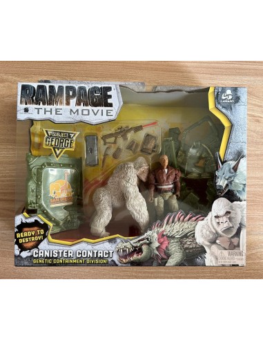 RAMPAGE - Coffret Canister Contact - Figurine de Dwayne Johnson de votre