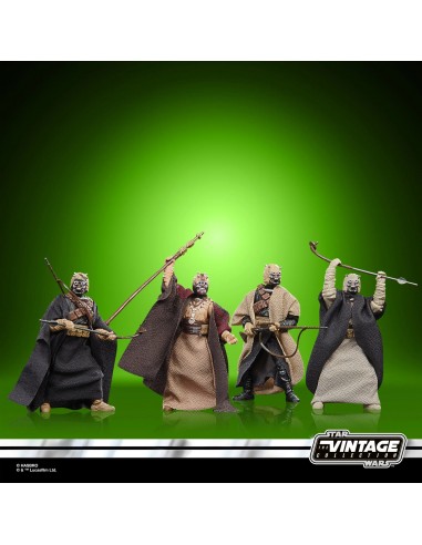 STAR WARS - TVC The Vintage Collection - TUSKEN RAIDERS - Coffret 4 figurines une grave pollution 