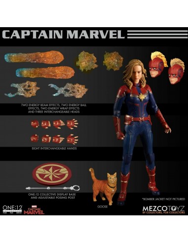 Marvel - Figurine CAPTAIN MARVEL - MEZCO ONE:12 COLLECTIVE - Neuf ! livraison et retour toujours gratuits