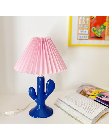 Lampe cactus vintage bleue prix