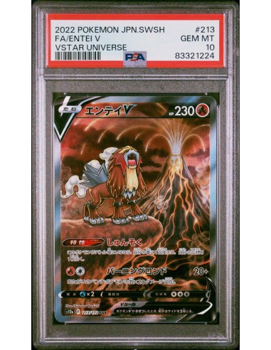 Entei V 213/172 - PSA 10 vente chaude votre 