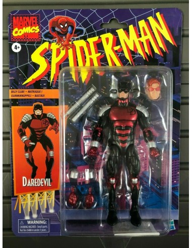 Marvel Legends - Série Rétro Spider-Man - Figurine de DAREDEVIL - HASBRO Rare ! JUSQU'A -70%! 