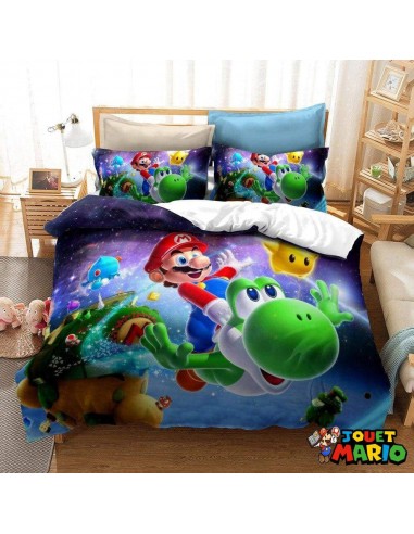 Housse de couette Mario Yoshi est présent 