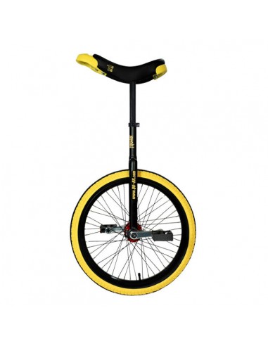 Monocycle profi qu-ax 50cm 20 pouces Noir -pneu jaune (1200) vous aussi creer 