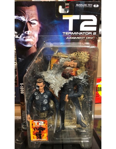 TERMINATOR 2 JUDGEMENT DAY T2 - Série MOVIE MANIACS - Figurine de T-1000 - 2001 - OCCASION Les êtres humains sont 