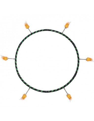 FNG Hula-Hoop de feu pliable 90cm avec 6 mèches sur le site 