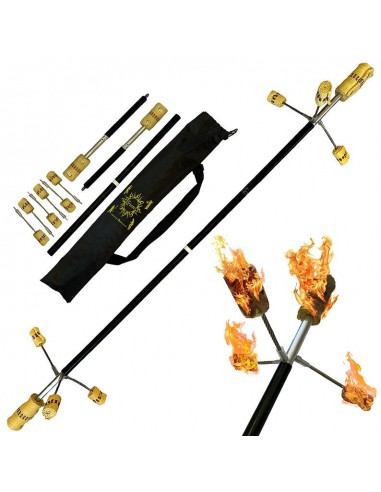 FNG Baton de Contact Dragon Fire Staff pliable 140cm 50% de réduction en Octobre 2024