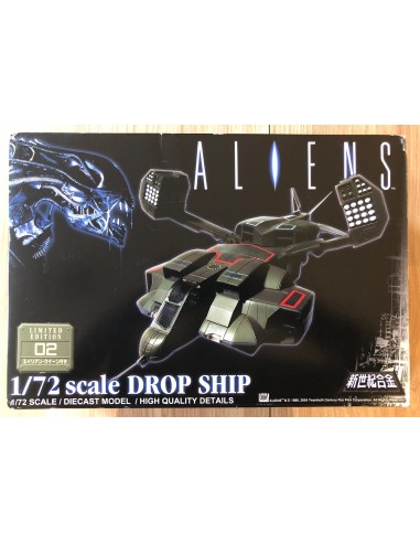 ALIENS - Réplique 1/72 du DROPSHIP avec la reine ALIEN - Alien Queen - Métal Die-Cast - AOSHIMA soldes